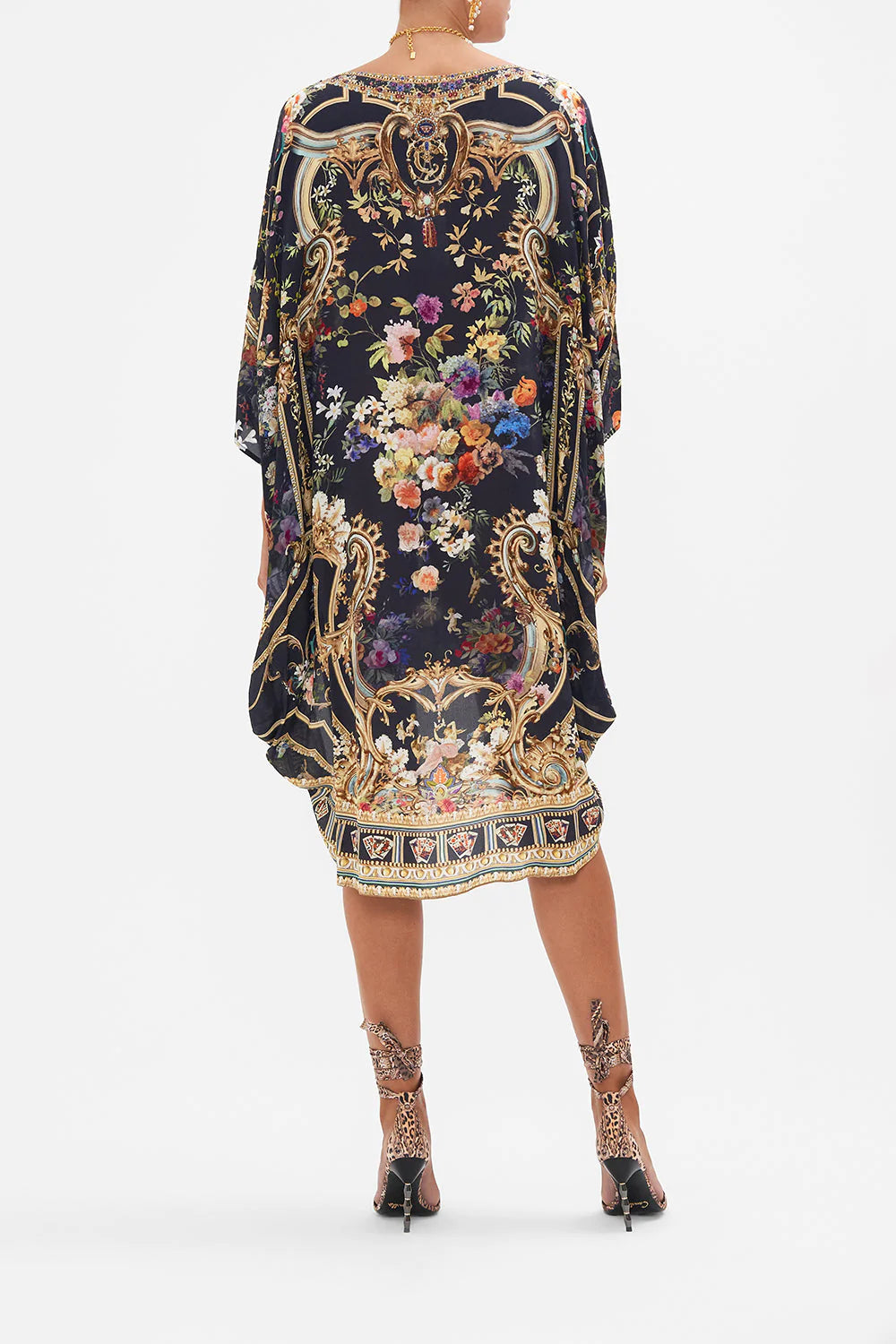 Scoop back shop hem dress camilla