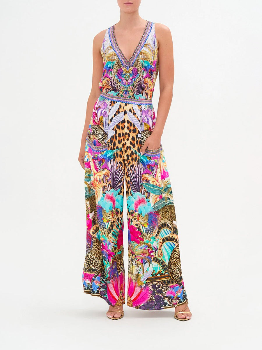 WIDE LEG TROUSER W/ FRONT POCKETS